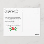 De elegante Moderne Vrolijke Foto van de Folie van Briefkaart (Achterkant)