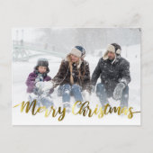 De elegante Moderne Vrolijke Foto van de Folie van Briefkaart (Voorkant)