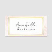 De elegante naamtag naamplaatje (Voorkant)