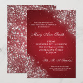 De elegante Partij die van de Verjaardag schittert Kaart (Voorkant / Achterkant)