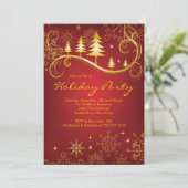 De elegante Partij van de Vakantie van de Kaart (Staand voorkant)