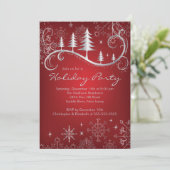 De elegante Partij van de Vakantie van de Kaart (Staand voorkant)