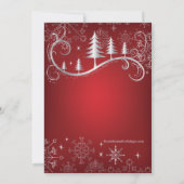 De elegante Partij van de Vakantie van de Kaart (Achterkant)