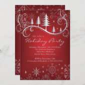 De elegante Partij van de Vakantie van de Kaart (Voorkant / Achterkant)