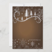 De elegante Partij van de Vakantie van de Kaart (Achterkant)