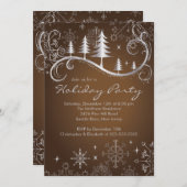 De elegante Partij van de Vakantie van de Kaart (Voorkant / Achterkant)