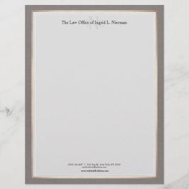 De elegante Professionele Gouden Grens van de Briefhoofd