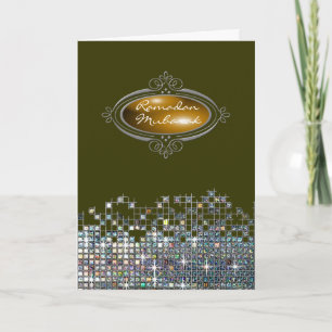 De elegante Ramadan Mubarak van het Lovertje Kaart