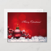 De elegante Rode Kaart van OrnamentGreeting van de (Voorkant / Achterkant)