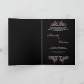 De elegante Roze Uitnodiging van het Huwelijk van (Binnen)