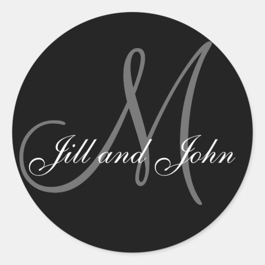 De elegante Sticker van de Gunst van het Huwelijk (Voorkant)