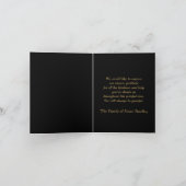 De elegante Sympathie van de Foto dankt u met het Bedankkaart (Binnen)