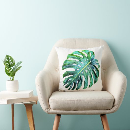De elegante Tropische Foto van het Blad van Hawaï Kussen (Stoel)