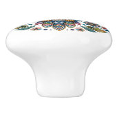 De elegante uil keramische knop (Zijkant)