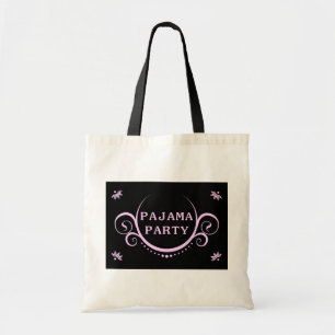 de elegante uitnodiging van de pyjamapartij tote bag