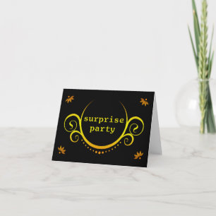 de elegante uitnodiging van de verrassingspartij