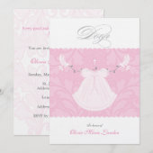 De elegante Uitnodiging van het Doopsel van het Me (Voorkant / Achterkant)