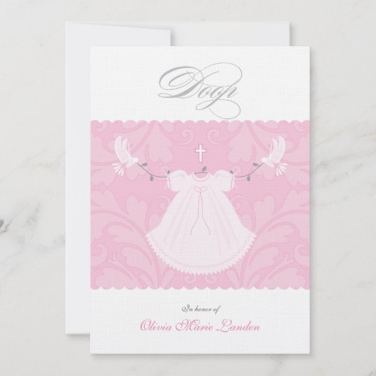 De elegante Uitnodiging van het Doopsel van het Me (Voorkant)