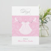 De elegante Uitnodiging van het Doopsel van het Me (Staand voorkant)