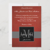 De elegante Uitnodiging van het Huwelijk van de (Achterkant)