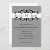 De elegante Uitnodiging van het Huwelijk van het (Voorkant / Achterkant)