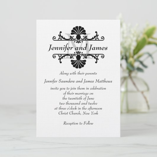 De elegante Uitnodigingen van het Huwelijk met de (Staand voorkant)