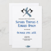 De elegante Vikinguitnodiging Kaart (Voorkant / Achterkant)