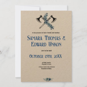 De elegante Vikinguitnodiging Kaart