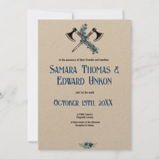 De elegante Vikinguitnodiging Kaart