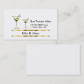 De elegante Visitekaartjes van de Barman (Voorkant / Achterkant)