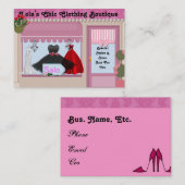 De elegante Visitekaartjes van de Boutique (Voorkant / Achterkant)