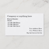 De elegante Visitekaartjes van de Makelaar in (Achterkant)