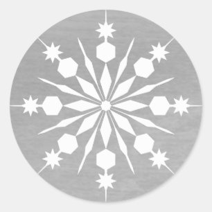 De elegante Vrolijke Winter van Kerstmis van de Ronde Sticker