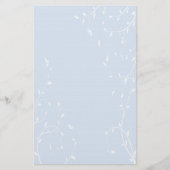 De elegante Witte Kantoorbehoeften van Wijnstokken Briefpapier (Voorkant)