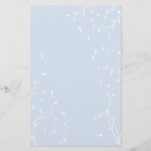 De elegante Witte Kantoorbehoeften van Wijnstokken Briefpapier (Voorkant)