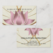 De elegante Yoga van het Logo van de Bloem van Visitekaartje (Voorkant / Achterkant)