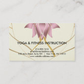 De elegante Yoga van het Logo van de Bloem van Visitekaartje (Achterkant)