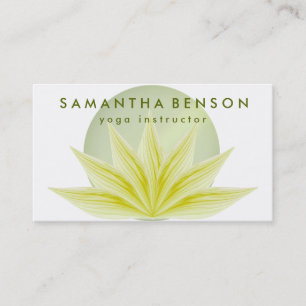 De elegante Yoga van het Logo van de Bloem van Visitekaartje