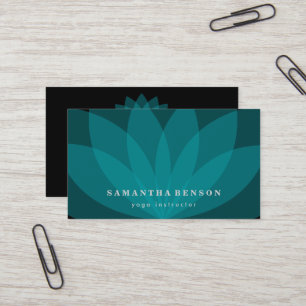 De elegante Yoga van het Logo van de Bloem van Visitekaartje