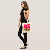 De elegante Zak van het Damast & van de Streep Tote Bag (Voorkant (model))