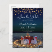 De elegante Zomer van de Lichten van het Koord spa Aankondigingskaart (Voorkant / Achterkant)