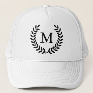 De elegante Zwarte Brief van Laurels & van het Trucker Pet
