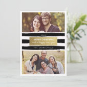 De elegante Zwarte Kaart van het Vakantie van de (Staand voorkant)