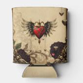 De elegantie en mystiek van het gotische hart. blikjeskoeler (Achterkant)