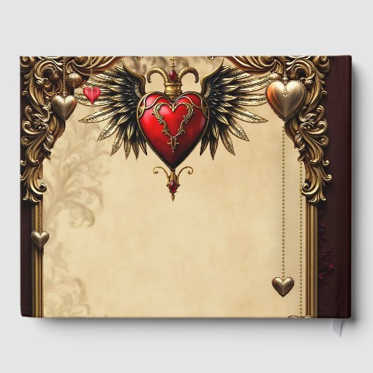 De elegantie en mystiek van het gotische hart. gastenboek (Achterkant)