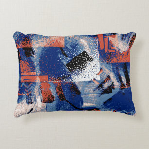 De elegantie van blauw wekt bewondering in de fab accent kussen