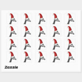 De Elegantie van de Kerst Giraffe Vierkante Sticker (Vel)