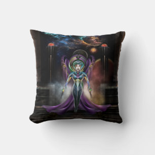 De elegantie van de trilia Fractal portret NSE Kussen