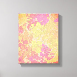 De elegantie van gebroken glas canvas afdruk