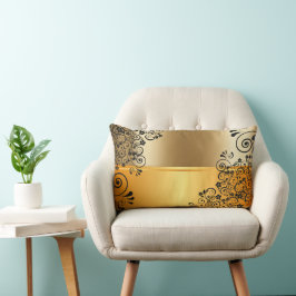 De elegantie van gouden schoppen werpen kussen